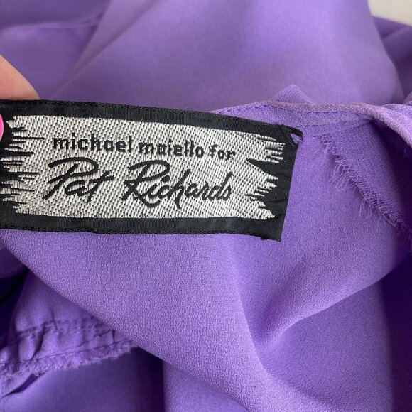 Michael Maielllo for Pat Richards Vintage 80's Cocktail Set Mock Wrap Size Large - Picture 8 of 9